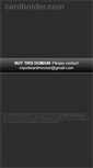 Mobile Screenshot of cardholder.com