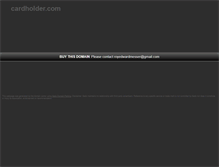 Tablet Screenshot of cardholder.com